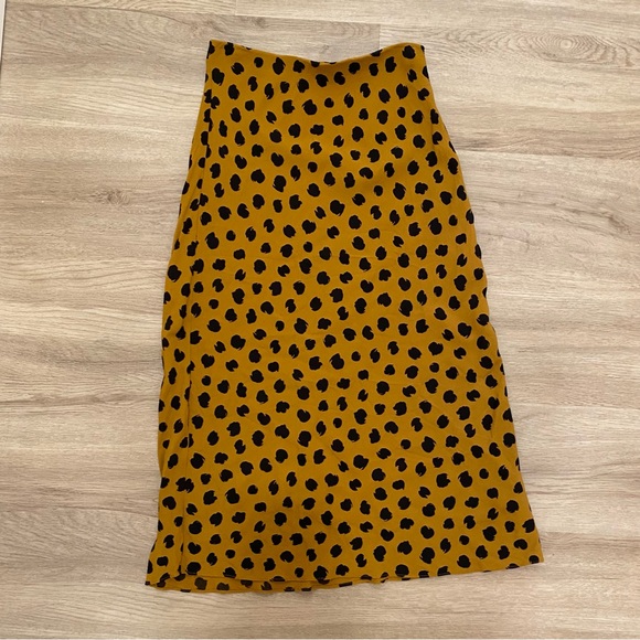 Madewell Midi Slip Skirt in Painted Spots 00 - Picture 2 of 4